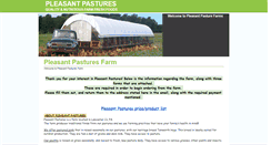 Desktop Screenshot of pleasantpasturesfarm.com