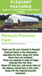 Mobile Screenshot of pleasantpasturesfarm.com